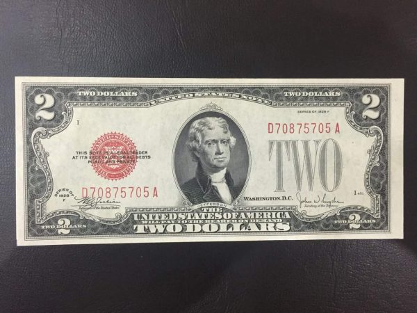 2 đô mộc đỏ 1928