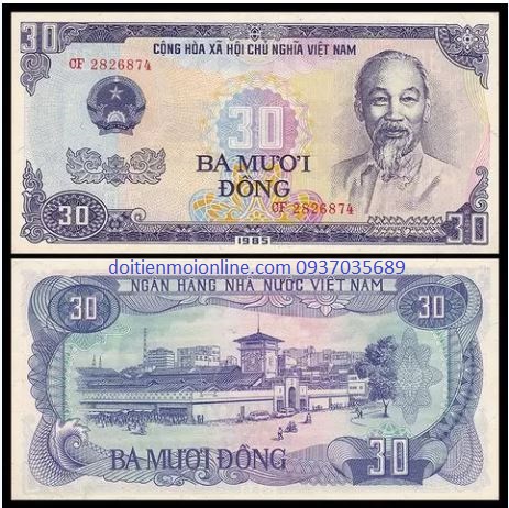 Tờ tiền 30 đồng 1985