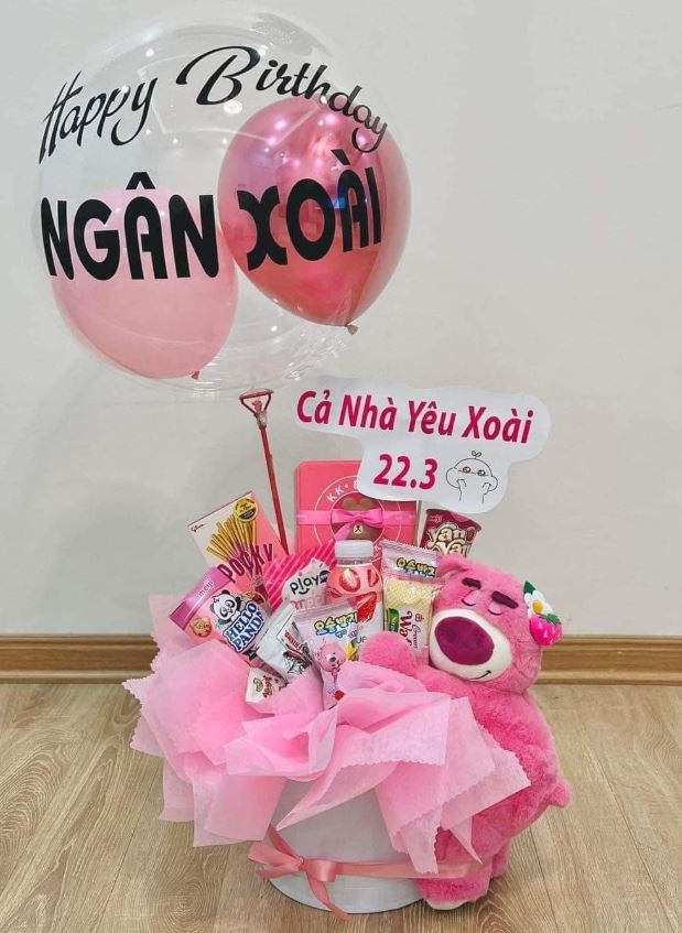 HOA BÁNH KẸO HỒNG BÓNG HOA BÁNH KẸO HỒNG BÓNG