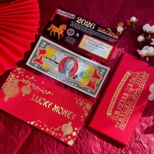 Tiền 2 Đô Mạ Vàng Con Ngựa 2026 nguyên bộ
